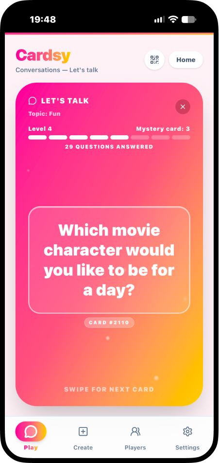 Game screen — Let's Talk
