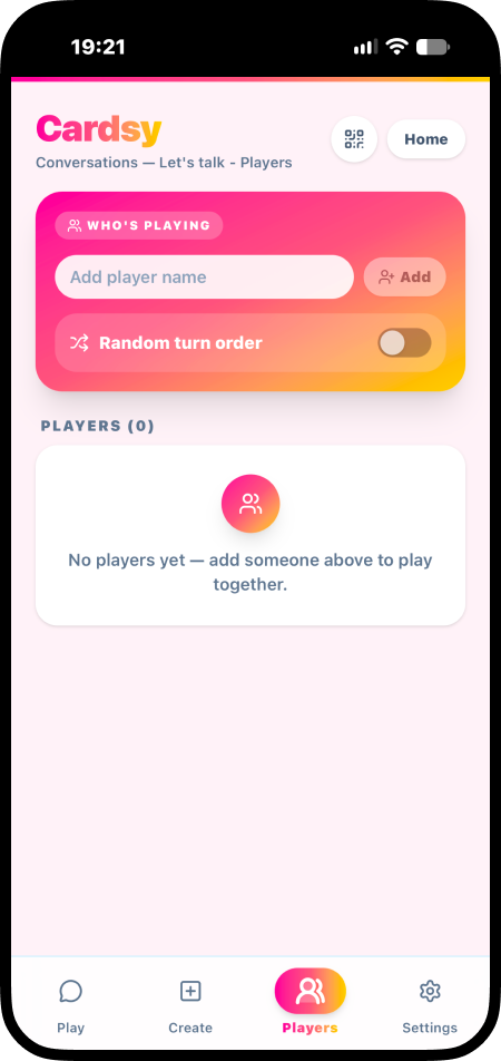 Players tab