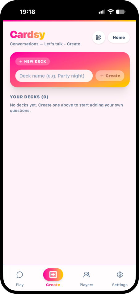 Create tab